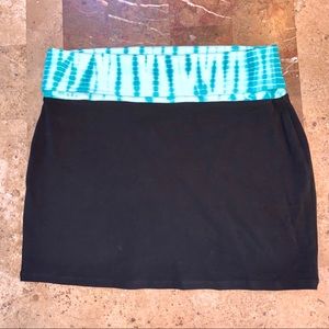 Women’s SZ S EXPRESS Black Foldover Waist Skirt